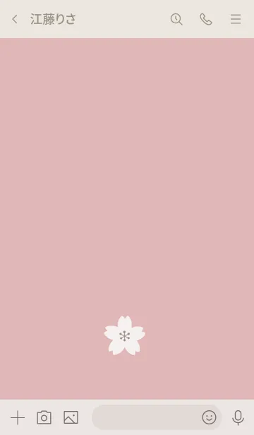 [LINE着せ替え] シンプルでかわいいさくら♪ピンクの画像3
