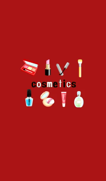[LINE着せ替え] Cosmetics☆ red versionの画像1