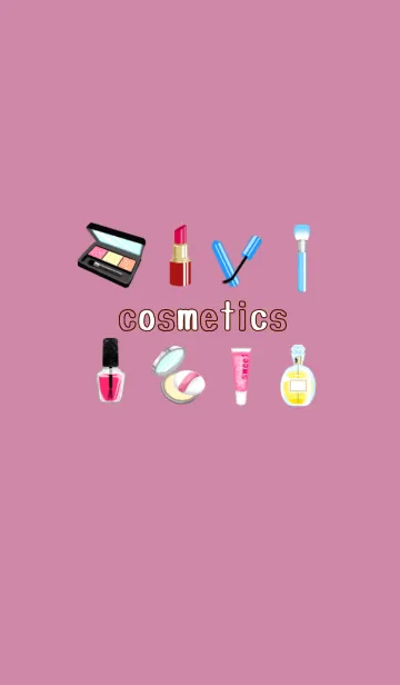 [LINE着せ替え] Cosmetics☆ dusty pink versionの画像1