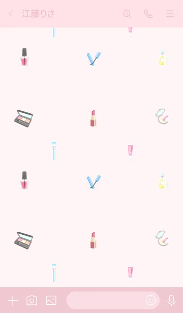 [LINE着せ替え] Cosmetics☆ dusty pink versionの画像3