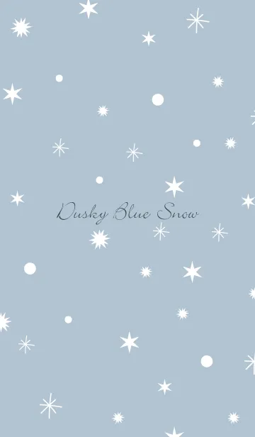 [LINE着せ替え] -Dusky Blue Snow- 8の画像1