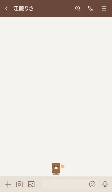 [LINE着せ替え] SIMPLE BEAR AND SMALL HEART 15の画像3