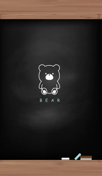 [LINE着せ替え] Black Board & BEAR 16の画像1