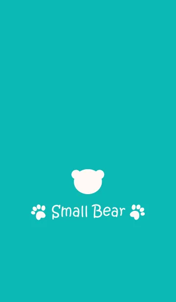 [LINE着せ替え] Small Bear *TURQUOISEBLUE*の画像1