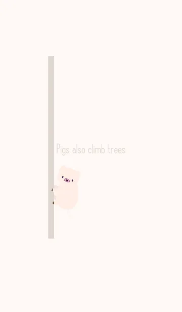 [LINE着せ替え] Pigs also climb trees 2の画像1