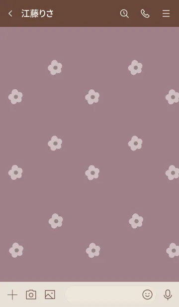[LINE着せ替え] ピンクグレージュと小花柄。の画像3