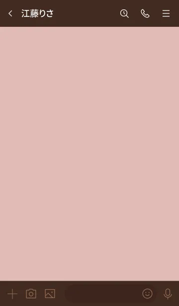 [LINE着せ替え] シンプルa3_13_ピンク ブラウン1-9の画像3