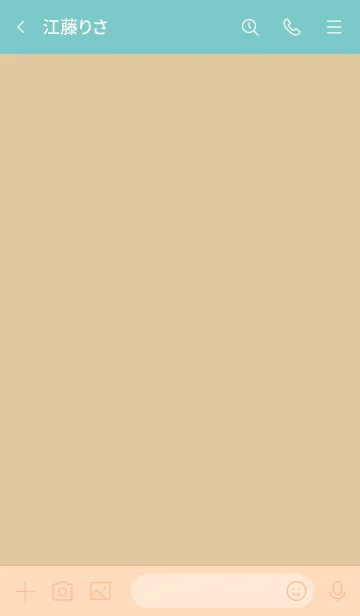 [LINE着せ替え] シンプルa3_05_オレンジ ベージュ4-9の画像3