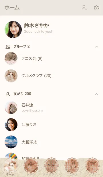 [LINE着せ替え] 毛布ねこの画像2