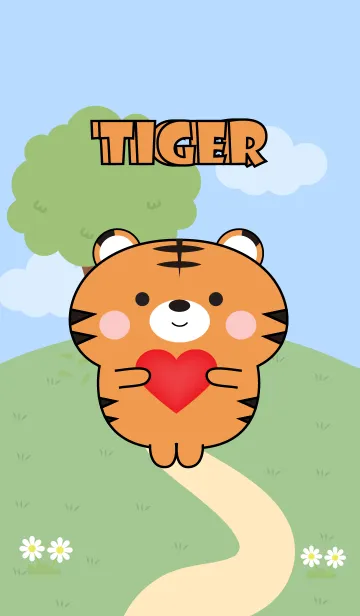 [LINE着せ替え] Love Emotions Tiger Theme (JP)の画像1