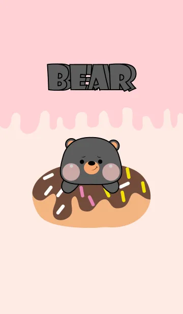 Mini Black Baer & Food Theme (JP)の着せ替えメイン画像