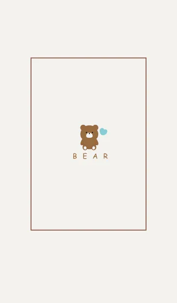 [LINE着せ替え] SIMPLE BEAR AND SMALL HEART 17の画像1