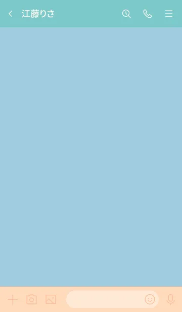 [LINE着せ替え] シンプルa3_05_シアン ベージュ4-9の画像3