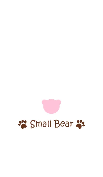 [LINE着せ替え] Small Bear *PINK+BROWN*の画像1