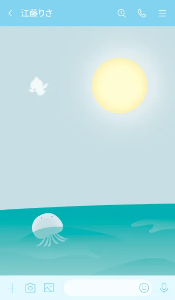 [LINE着せ替え] トリとクラゲ 1の画像3