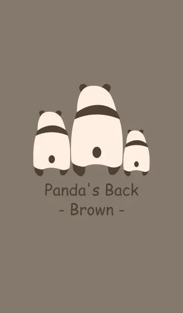 [LINE着せ替え] Panda's Back -Brown-の画像1