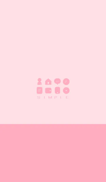 [LINE着せ替え] シンプル（beige pink)V.811の画像1