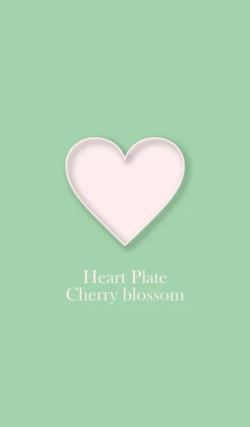 [LINE着せ替え] Simple heart plate Cherry-blossom.の画像1