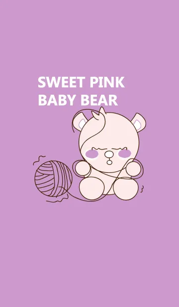 [LINE着せ替え] Sweet pink baby bear 85の画像1