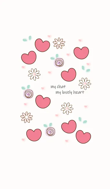 [LINE着せ替え] My chat my lovely heart 11の画像1