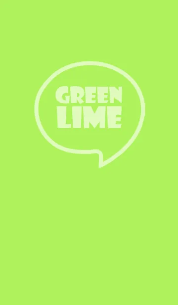 [LINE着せ替え] Love Lime Green Theme Vr.6 (JP)の画像1