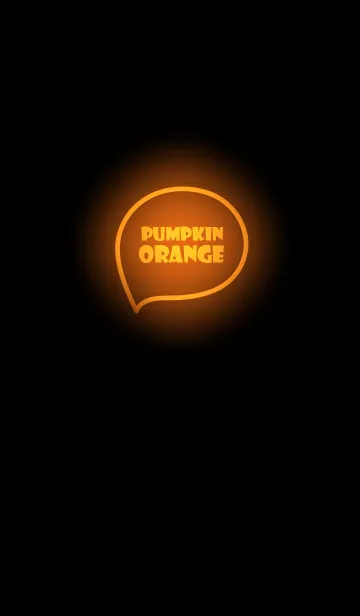 [LINE着せ替え] Pumpkin Orange Neon Theme (JP)の画像1