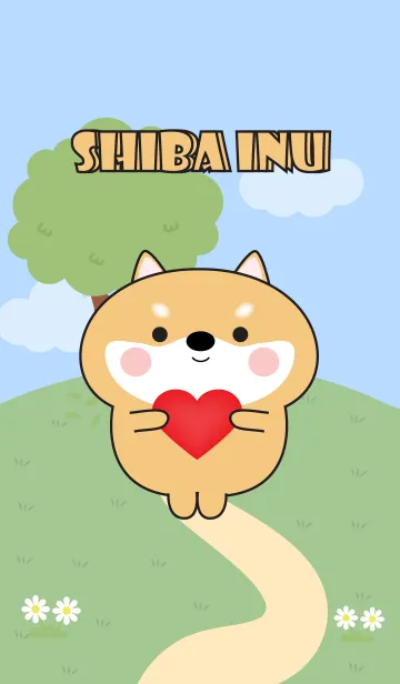 [LINE着せ替え] Love Emotions Shiba Inu Theme (JP)の画像1