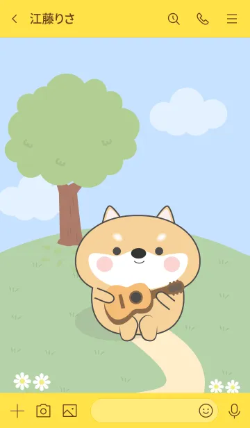 [LINE着せ替え] Love Emotions Shiba Inu Theme (JP)の画像3