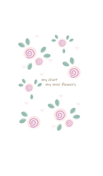 [LINE着せ替え] My chat my mini flowers 48の画像1