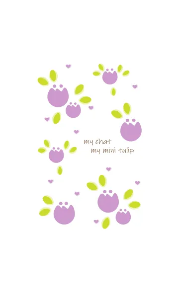 [LINE着せ替え] My chat my mini tuips 47の画像1