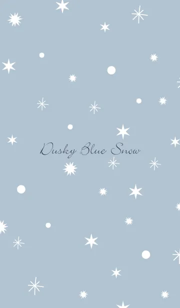 [LINE着せ替え] -Dusky Blue Snow- 9の画像1