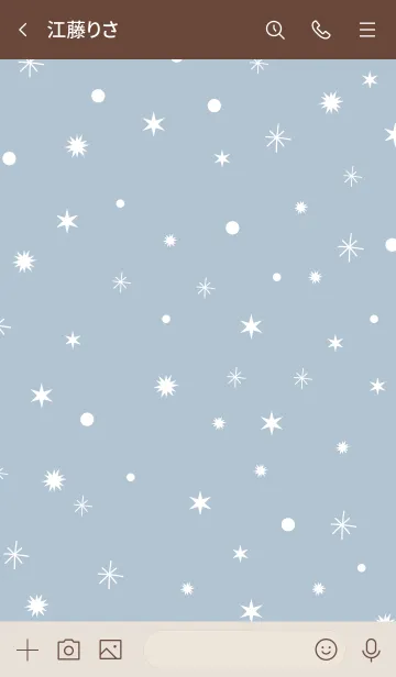 [LINE着せ替え] -Dusky Blue Snow- 9の画像3