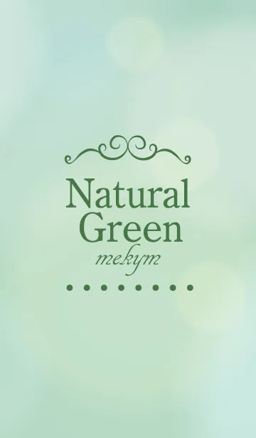 [LINE着せ替え] Natural Green. 30 -MEKYM-の画像1