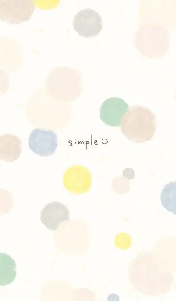 [LINE着せ替え] 水彩 丸 シック5の画像1