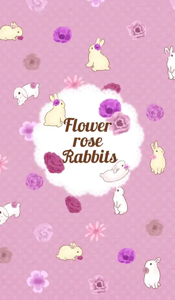 [LINE着せ替え] Flower rose rabbitの画像1