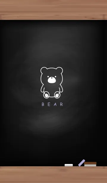 [LINE着せ替え] Black Board & BEAR 21の画像1