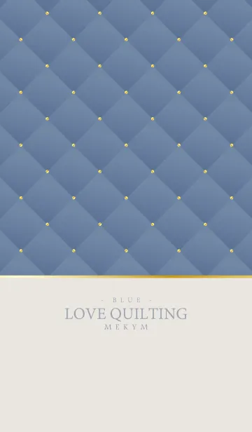 [LINE着せ替え] LOVE QUILTING -DUSKY BLUE- 25の画像1