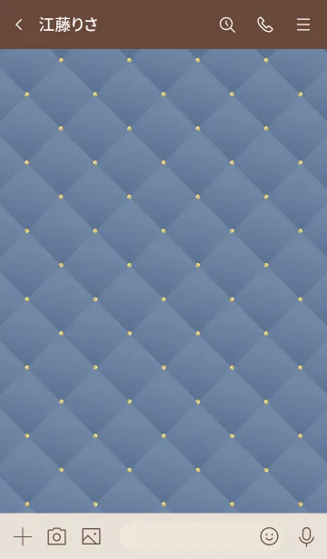 [LINE着せ替え] LOVE QUILTING -DUSKY BLUE- 25の画像3