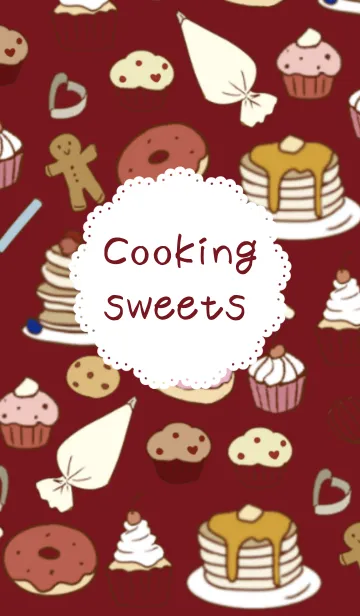 [LINE着せ替え] cooking sweetsの画像1