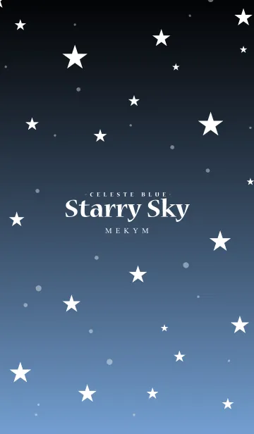 [LINE着せ替え] - Starry Sky Celeste Blue -の画像1