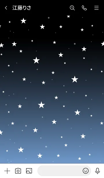 [LINE着せ替え] - Starry Sky Celeste Blue -の画像3