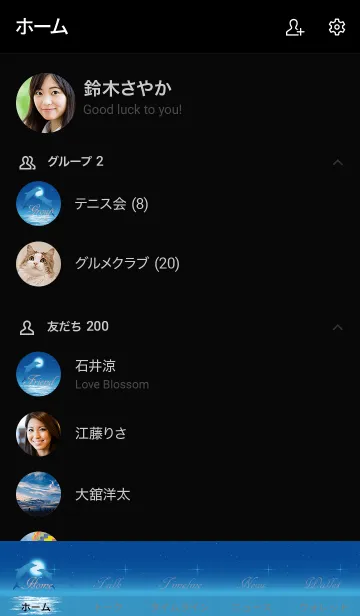 [LINE着せ替え] Moonlight Dolphin...3の画像2