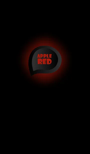 [LINE着せ替え] Apple Red Button In Black V.5 (JP)の画像1