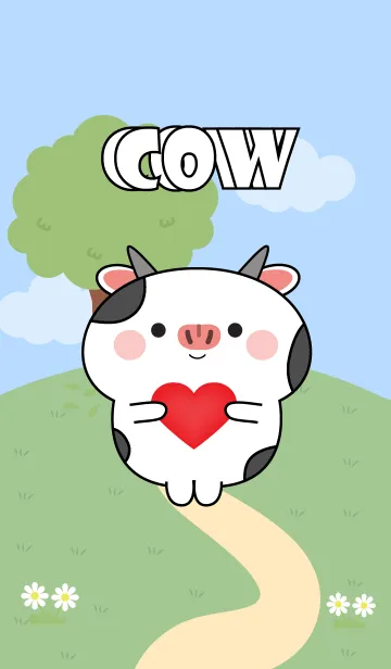 [LINE着せ替え] Love Emotions Cow Theme (JP)の画像1