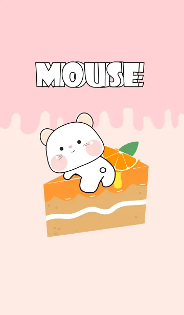 [LINE着せ替え] Mini White Mouse & Foods Theme (JP)の画像1