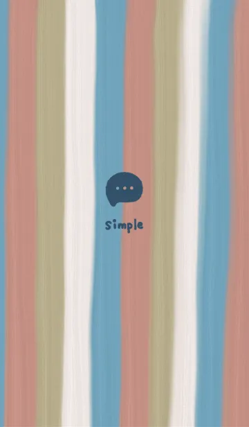 [LINE着せ替え] おしゃれストライプ -くすみカラー-の画像1