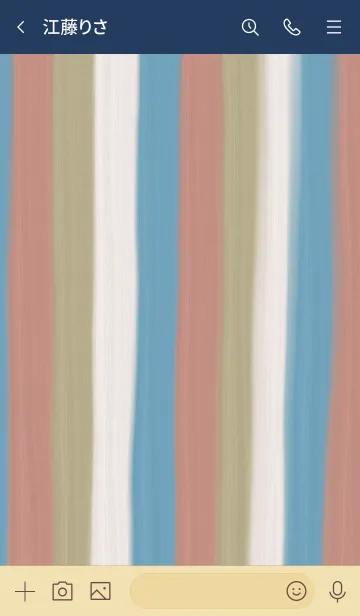 [LINE着せ替え] おしゃれストライプ -くすみカラー-の画像3