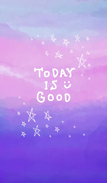 [LINE着せ替え] グラデーション星スマイル14の画像1