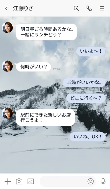 [LINE着せ替え] 雪の美しさの画像4