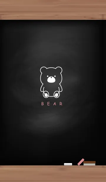 [LINE着せ替え] Black Board & BEAR 22の画像1